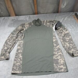 Massif Advanced Combat Shirt Men Large Grn Digital Camo Flame Resistant $283 NEW